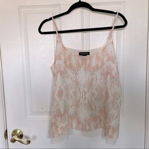 Light Pink Subtle Snakeskin Blouse